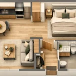 40 metrekare ev planı