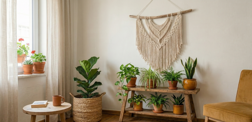 Bohem Salon Dekorasyonu