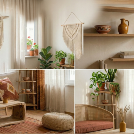 Bohem Salon Dekorasyonu