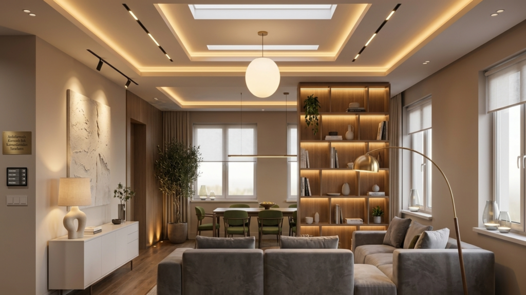 60 metrekare ev dekorasyonunda alan nasıl geniş gösterilir?