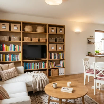 Küçük açık mutfak salon dekorasyonu