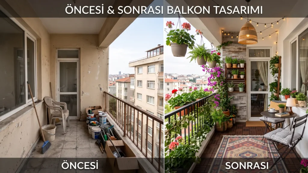 Küçük Balkon Dekorasyon Önerileri